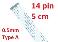 Flex páska FPC FFC VW-1 AWM 20624 80C 60V 5cm 14Pi Flex páska FPC FFC VW-1 AWM 20624 80C 60V 5cm 14Pi