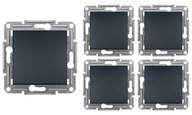 5x SPÍNAČ SCHNEIDER ASFORA 1-PÓLOVÝ ANTRACITOVÝ B/R 5x SPÍNAČ SCHNEIDER ASFORA 1-PÓLOVÝ ANTRACITOVÝ B/R
