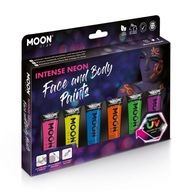 Sada farieb na tvár telo NEON UV face 6ks MOON