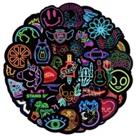 NEON MIX SADA VODEODOLNÝCH NÁLEPEK 50 ks NEON MIX SADA VODEODOLNÝCH NÁLEPEK 50 ks