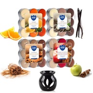VIANOČNÁ SÚPRAVA VOŇAVÝCH ČAJOVÝCH SVIETIEK, sviečkový MIX + KRB VIANOČNÁ SÚPRAVA VOŇAVÝCH ČAJOVÝCH SVIETIEK, sviečkový MIX + KRB