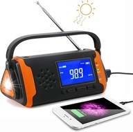 AM FM solárne rádio SOS POWERBANK 4000mAh USB kľuka Dynamo AM FM solárne rádio SOS POWERBANK 4000mAh USB kľuka Dynamo