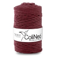 Colinea String sa prepletala pre makramu 100% bavlnu, 5 mm 100 m, Burgundsko Colinea String sa prepletala pre makramu 100% bavlnu, 5 mm 100 m, Burgundsko