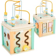 DREVENÁ VZDELÁVACIA KOCKA PRE DETI SORTER 5v1 DREVENÁ VZDELÁVACIA KOCKA PRE DETI SORTER 5v1