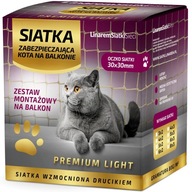 SET BALKÓNOVÁ SIEŤ 4m x 3m PRE MAČKU VYSTUŽENÁ SVETĽNÝM DRÔTOM 80g/m2 SET BALKÓNOVÁ SIEŤ 4m x 3m PRE MAČKU VYSTUŽENÁ SVETĽNÝM DRÔTOM 80g/m2