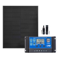 SOLÁRNY BATÉRIOVÝ PANEL 50W 10A MONO 2xUSB