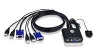 2-portový prepínací kábel 2-portový USB VGA kábel