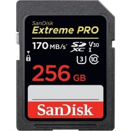 SanDisk Extreme PRO SD karta 256 GB 170 mb/s