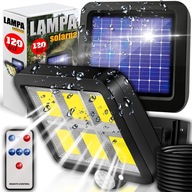 SOLÁRNE ULIČNÉ FASÁDNE LAMPY SÚMRAK SNÍMAČ POHYBU 120LED COB + DIAĽK. SOLÁRNE ULIČNÉ FASÁDNE LAMPY SÚMRAK SNÍMAČ POHYBU 120LED COB + DIAĽK.