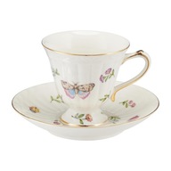 Šálka s podšálkou 180 ml LEDA IVORY VILLA ITALIA Šálka s podšálkou 180 ml LEDA IVORY VILLA ITALIA
