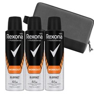 REXONA MEN Workout antiperspirant v spreji 3 x 150 ml + KOZMETICKÁ TAŠKA ZDARMA REXONA MEN Workout antiperspirant v spreji 3 x 150 ml + KOZMETICKÁ TAŠKA ZDARMA