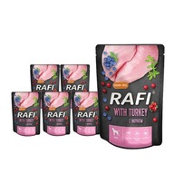Mokré krmivo pre morky Rafi v sade 10 x 300 g