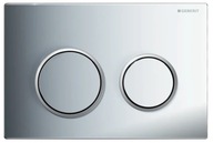 Geberit Omega strieborné WC splachovacie tlačidlo