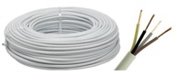 OWY kábel 4x1,5 okrúhly, biely, lankový Elektrokabel OWY 4x1,5 mm2 100m