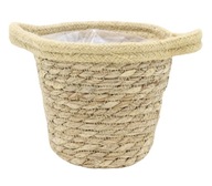KOŠ na kvetináč Ø 15 cm BOHO pokrievka z morskej trávy KOŠ na kvetináč Ø 15 cm BOHO pokrievka z morskej trávy