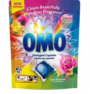 OMO Caps Color Rose Blossom & Morning Dew kapsle na pranie 42 ks