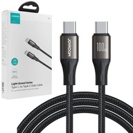 Zosilnený kábel USB-C Joyroom 100 W 120 cm 1,2 m, odolný nylonový oplet Zosilnený kábel USB-C Joyroom 100 W 120 cm 1,2 m, odolný nylonový oplet