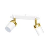 Stropné svietidlo JOKER WHITE/GOLD 2xGU10 MLP6129 Stropné svietidlo JOKER WHITE/GOLD 2xGU10 MLP6129