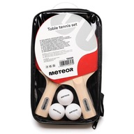 SET METEOR STOLNÝ TENIS 2 rakety 3 biele loptičky v kufríku SET METEOR STOLNÝ TENIS 2 rakety 3 biele loptičky v kufríku