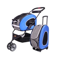IBIYAYA 5-v-1 vozík na prepravu 5 funkcií - modrý