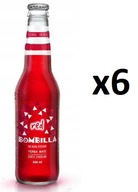 Bombilla červený nápoj 330 ml x 6 ks SET