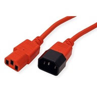 Napájací kábel pre monitor C14/C13, červený, 3 m Napájací kábel pre monitor C14/C13, červený, 3 m
