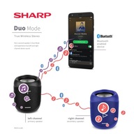 SHARP GX-BT180 REPRODUKTOR Čierny BT 14W 90dB 10h IP56