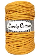 Bavlnená šnúrka Lovely Cottons 5 mm žltá Bavlnená šnúrka Lovely Cottons 5 mm žltá
