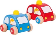 Modré auto s klaksónom Modré auto s klaksónom