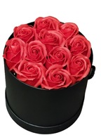kvetinový box krásne voňavé mydlové ruže 11 PINK