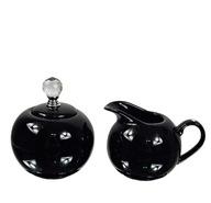 BLACK glamour cukornička s kryštálom BLACK glamour cukornička s kryštálom