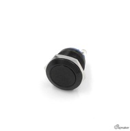 Vandal-proof button 19mm Momentary 2A/250V Black
