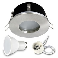 Zápustné halogénové svietidlo IP44 + LED GU10 7W 3000K Zápustné halogénové svietidlo IP44 + LED GU10 7W 3000K