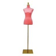 Krajčírska figurína, ružičkový trup, nastaviteľná, elegantná, výstavná vitrína