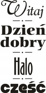 Nápis nálepky na stenu - Ahoj, dobré ráno 236 Nápis nálepky na stenu - Ahoj, dobré ráno 236