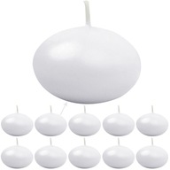 VODNÉ SVIEČKY PLÁVAJÚCE, BIELE, MALÉ, NA SPOJENIE, SVADBU, NARODENINY, 5 CM, 10 KS VODNÉ SVIEČKY PLÁVAJÚCE, BIELE, MALÉ, NA SPOJENIE, SVADBU, NARODENINY, 5 CM, 10 KS