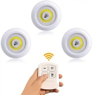 LED LAMPY Bezdrôtová COB nábytková lampa Diaľkové ovládanie 3ks Set 735 LED LAMPY Bezdrôtová COB nábytková lampa Diaľkové ovládanie 3ks Set 735