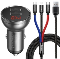 BASEUS RÝCHLA NABÍJAČKA DO AUTO 2xUSB 24W LED BASEUS RÝCHLA NABÍJAČKA DO AUTO 2xUSB 24W LED
