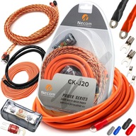 NECOM KÁBLE KÁBLE PRE SUBWOOFER ZOSILŇOVAČ SÚPRAVA TRUBEK HRUBÝCH 20 mm2 NECOM KÁBLE KÁBLE PRE SUBWOOFER ZOSILŇOVAČ SÚPRAVA TRUBEK HRUBÝCH 20 mm2