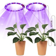 2x LED LAMPA NA RAST RASTLÍN, RUŽOVÁ 2x LED LAMPA NA RAST RASTLÍN, RUŽOVÁ