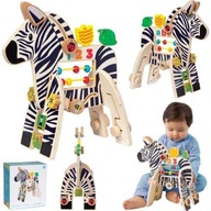 Vzdelávacia kocka Zebra Motor pre hračku Baby Manhattan Vzdelávacia kocka Zebra Motor pre hračku Baby Manhattan