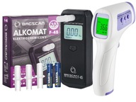 Alkohol tester BACscan F-45 s certifikátom, kalibráciami a presným teplomerom Alkohol tester BACscan F-45 s certifikátom, kalibráciami a presným teplomerom