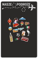 Samolepiaca magnetická tabuľa, čierna, na stenu, cestovné magnety, 45x70 Samolepiaca magnetická tabuľa, čierna, na stenu, cestovné magnety, 45x70