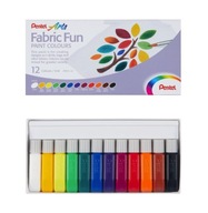 Sada farieb Fabric Fun - Pentel - 12 farieb x 6 ml