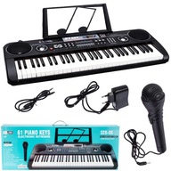 ORGAN ELEKTRONICKÝ KLAVÍR VEĽKÁ KLÁVESNICA KLÁVESY MIKROFÓN USB STOJAN ORGAN ELEKTRONICKÝ KLAVÍR VEĽKÁ KLÁVESNICA KLÁVESY MIKROFÓN USB STOJAN