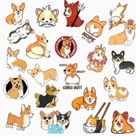 CORGI MIX DOGS VODEODOLNÉ NÁLEPKY SET 50 ks CORGI MIX DOGS VODEODOLNÉ NÁLEPKY SET 50 ks