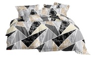 POSTEĽNOSŤ 160x200 TROJUHOLNÍKY MRAMOR SADA 3D POSTEĽNOSŤ 160x200 TROJUHOLNÍKY MRAMOR SADA 3D