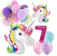 BALOONS narodeninový set 7 ROČNÍK JEDNOROŽEC JEDNOROŽEC BALOONS narodeninový set 7 ROČNÍK JEDNOROŽEC JEDNOROŽEC