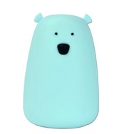 Lampa s medvedíkom Tap Tap silikónová LED modrá RGB Lampa s medvedíkom Tap Tap silikónová LED modrá RGB
