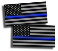 2x vlajka americkej polície modrá čiara 2 po 2x vlajka americkej polície modrá čiara 2 po